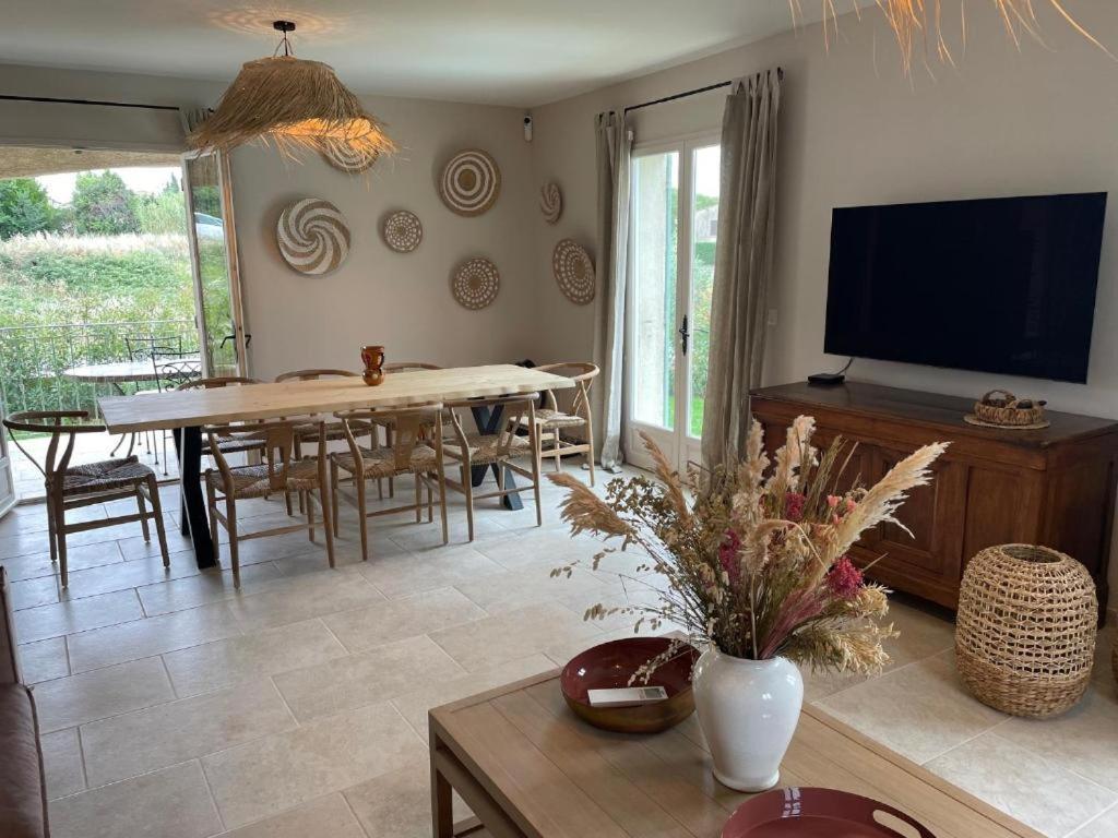Villa Piscine Uzes A Pied 6 Personnes Farandole Exterior foto